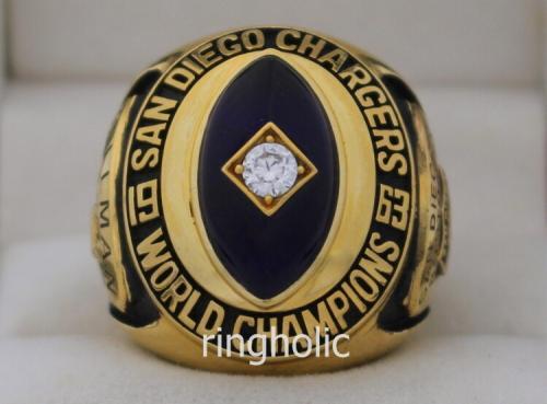 1963 San Diego Chargers World Championship Ring