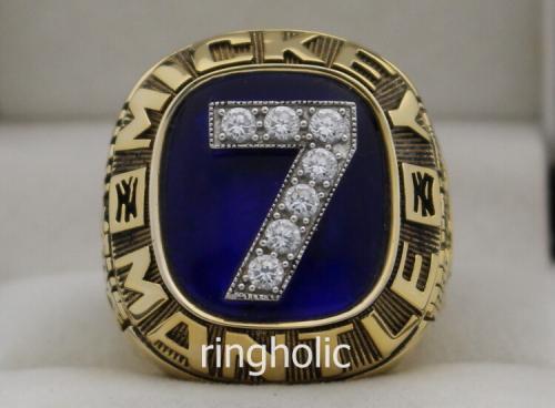 1983 Mickey Mantle's Lifetime Achievement Retirement Ring