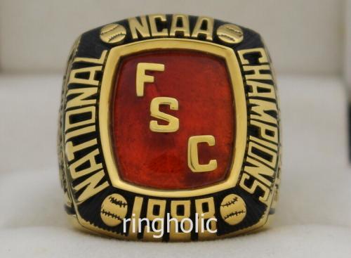 1988 Florida Southern Moccasins Baseball National Championship Ring