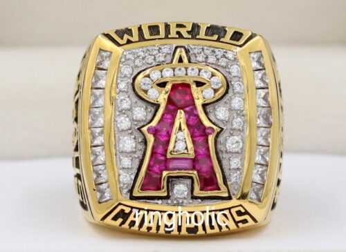 Anaheim Angels 2002 World Series Championship Ring Gemstone Top
