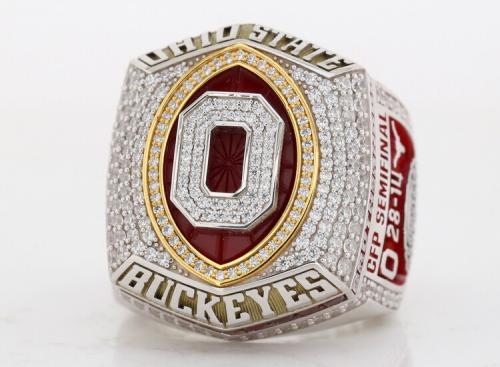 Ohio State Buckeyes 2024 Rose Bowl Championship Ring replica, front view